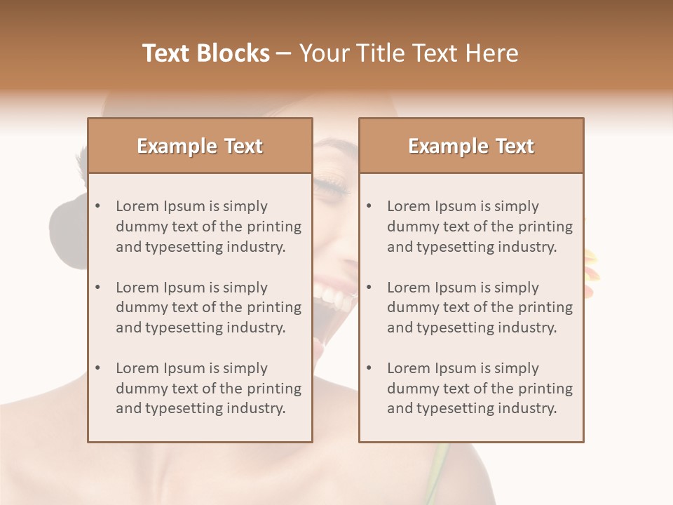 Person Skin Glamour PowerPoint Template