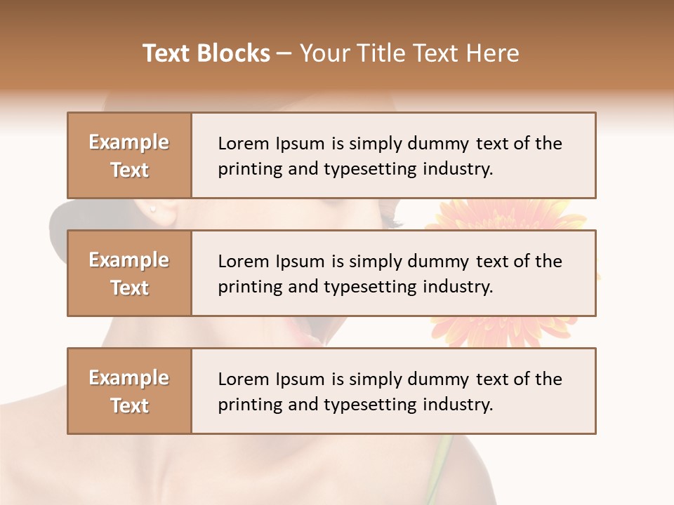 Person Skin Glamour PowerPoint Template