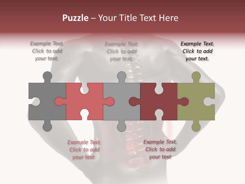 Spine Acupuncture Injury PowerPoint Template