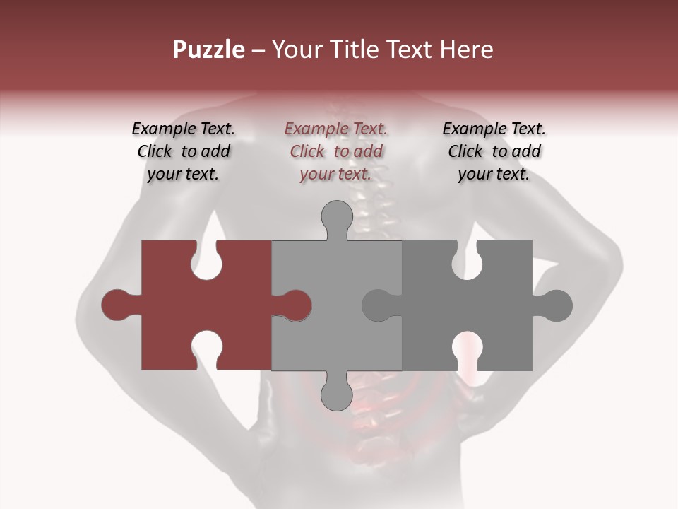 Spine Acupuncture Injury PowerPoint Template