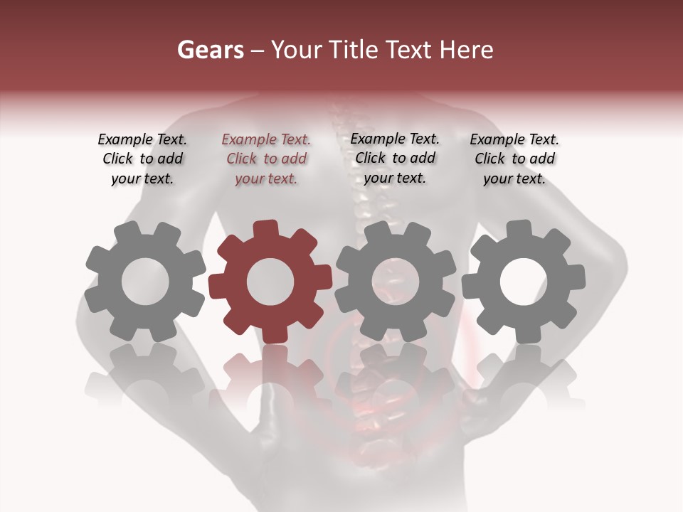 Spine Acupuncture Injury PowerPoint Template