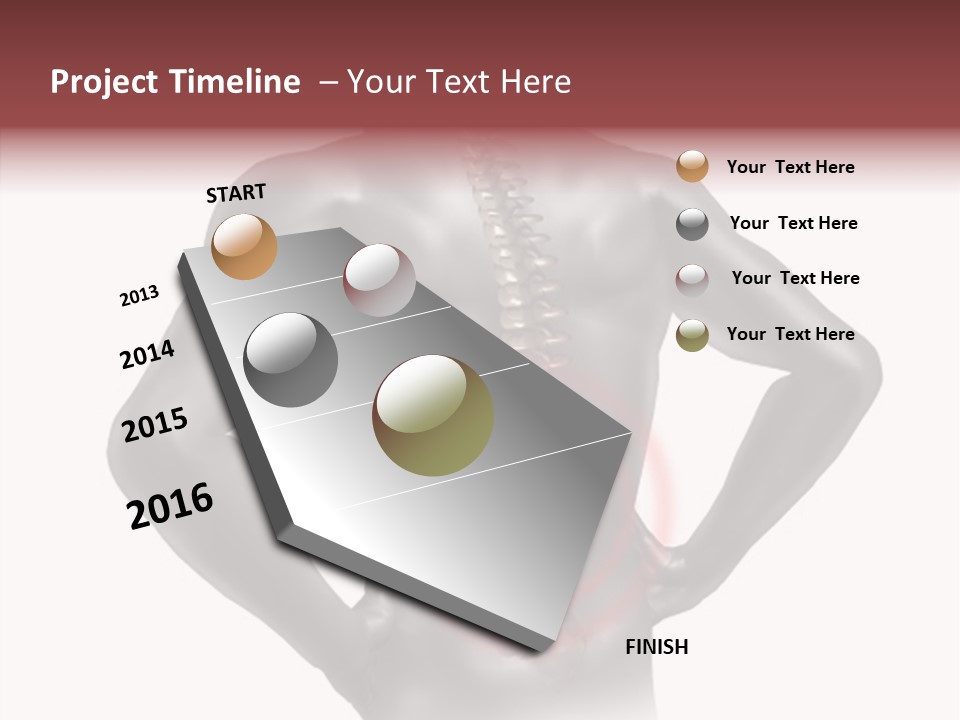 Spine Acupuncture Injury PowerPoint Template