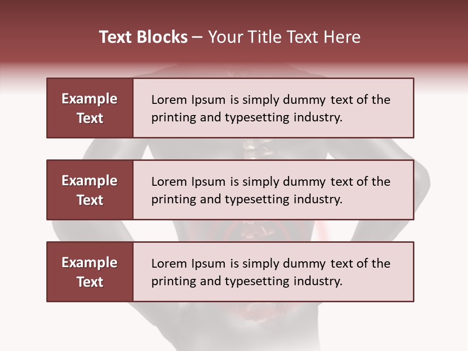 Spine Acupuncture Injury PowerPoint Template