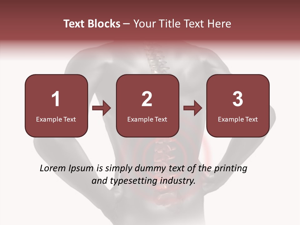 Spine Acupuncture Injury PowerPoint Template