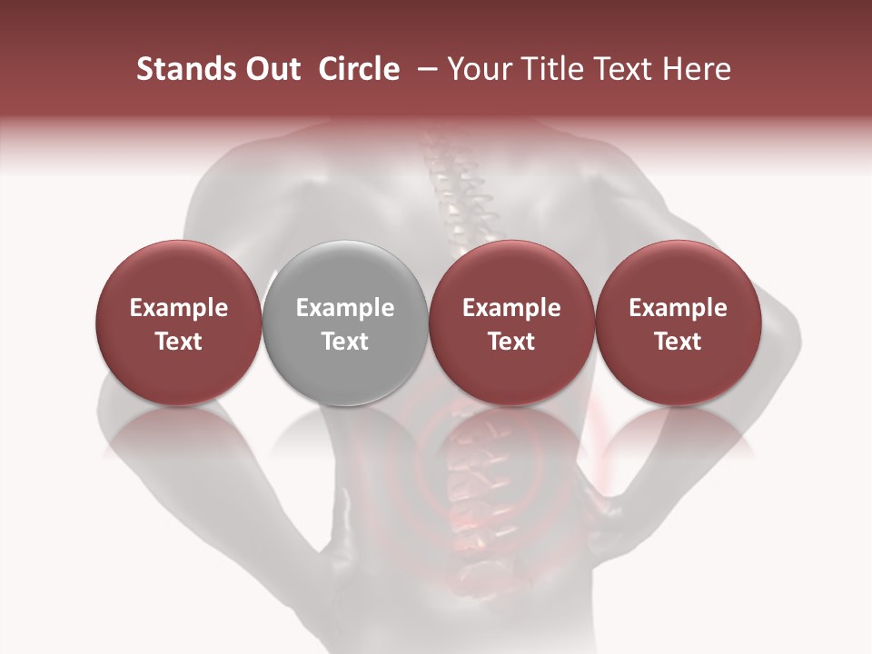 Spine Acupuncture Injury PowerPoint Template