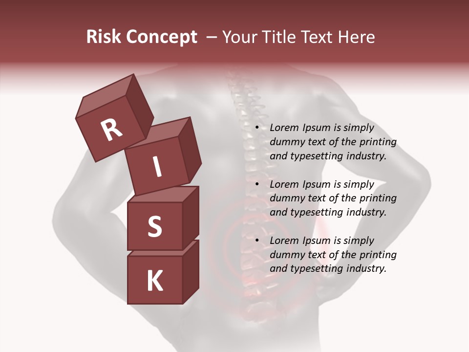 Spine Acupuncture Injury PowerPoint Template