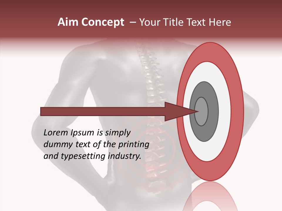 Spine Acupuncture Injury PowerPoint Template