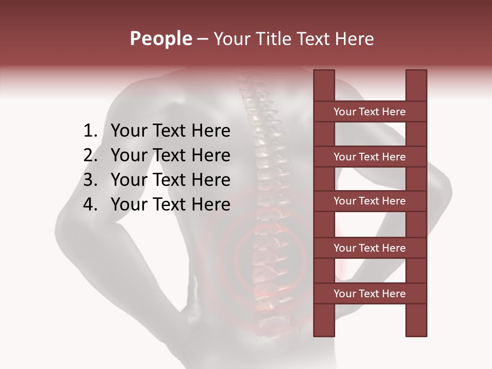 Spine Acupuncture Injury PowerPoint Template