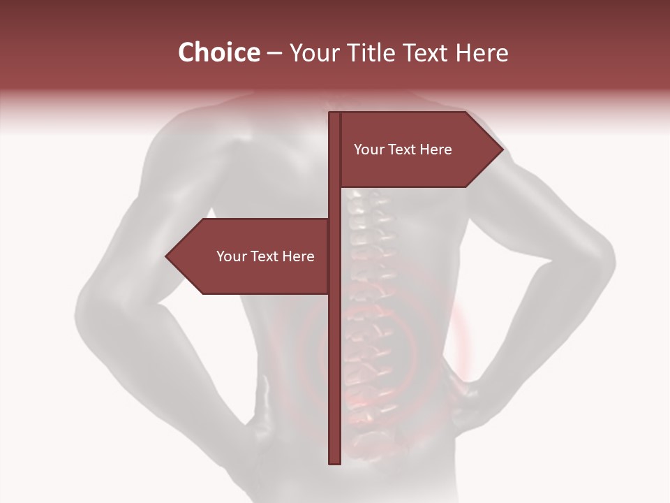 Spine Acupuncture Injury PowerPoint Template