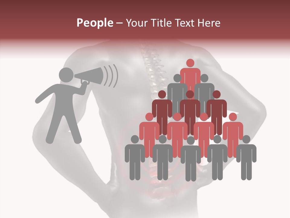 Spine Acupuncture Injury PowerPoint Template