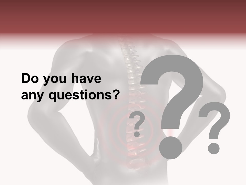 Spine Acupuncture Injury PowerPoint Template