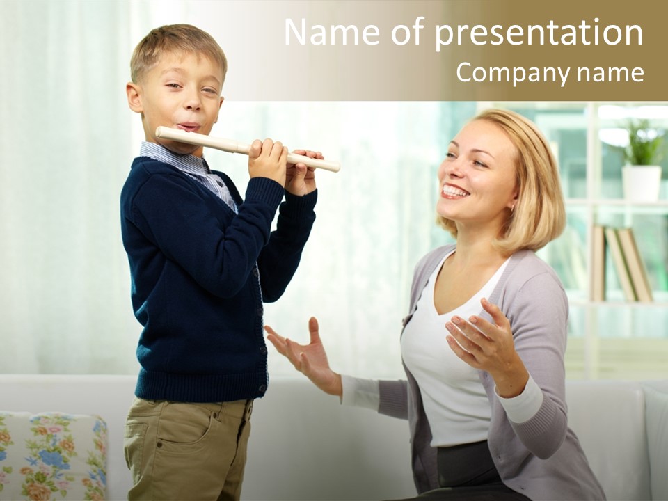 Happy Junior Pupil PowerPoint Template