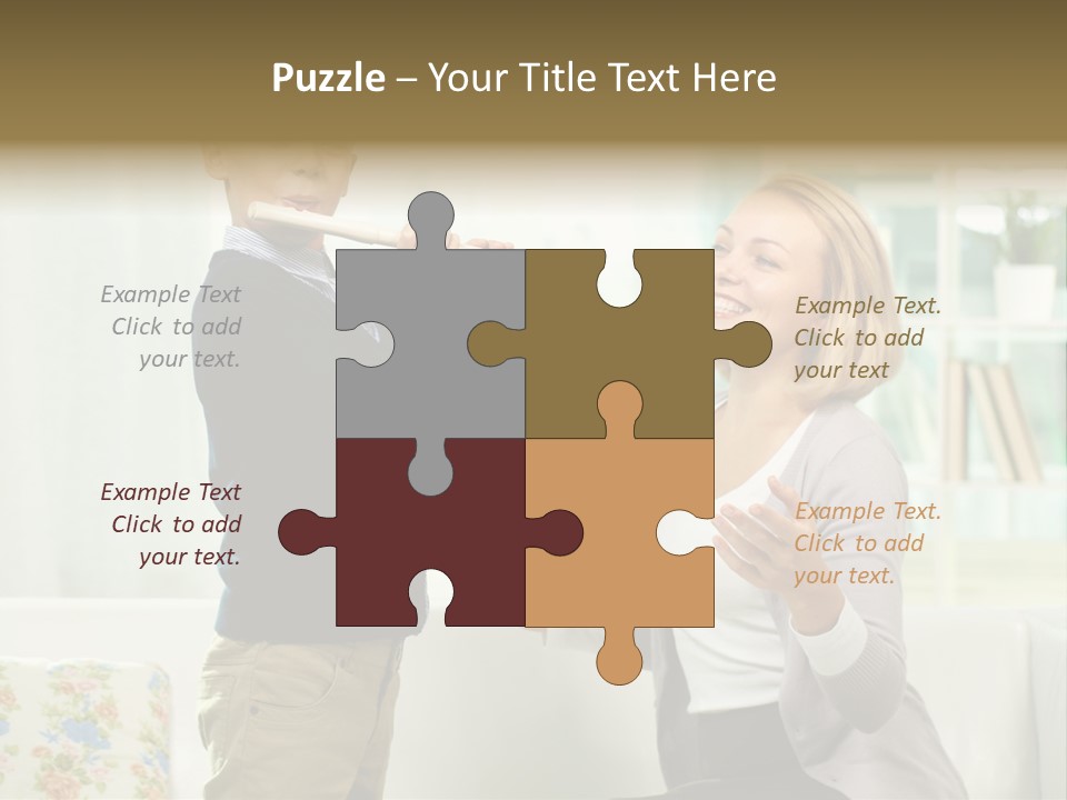 Happy Junior Pupil PowerPoint Template