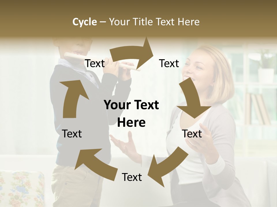 Happy Junior Pupil PowerPoint Template