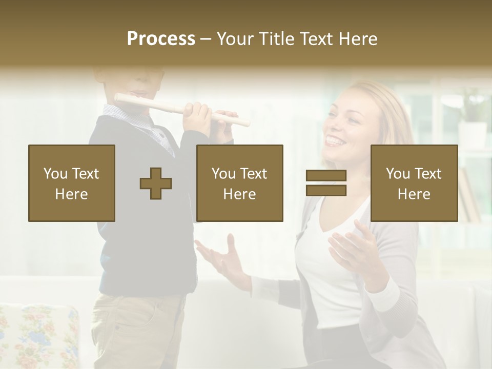 Happy Junior Pupil PowerPoint Template