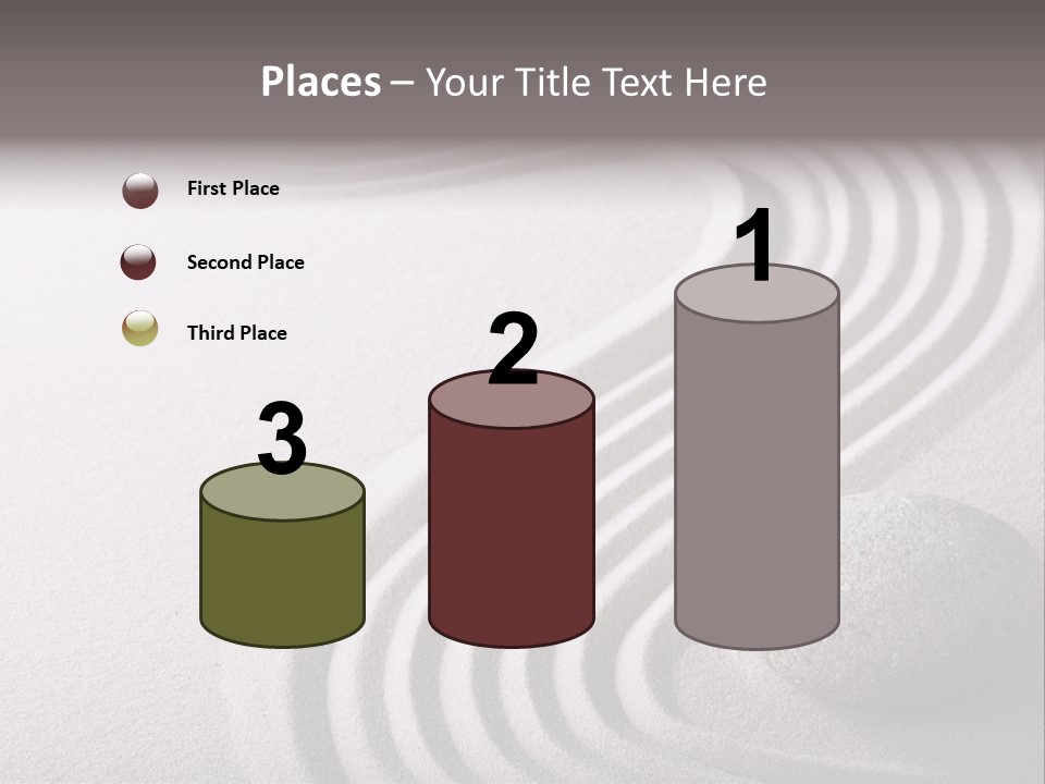 Peaceful Curve Japanese Garden PowerPoint Template