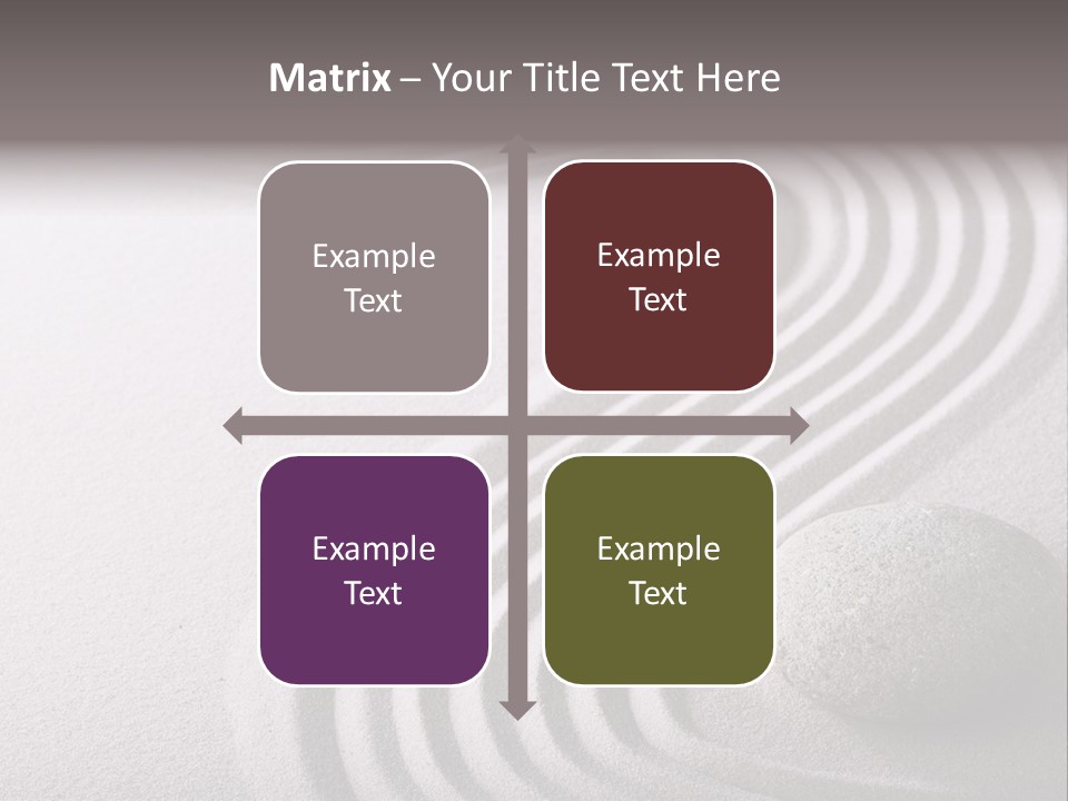 Peaceful Curve Japanese Garden PowerPoint Template