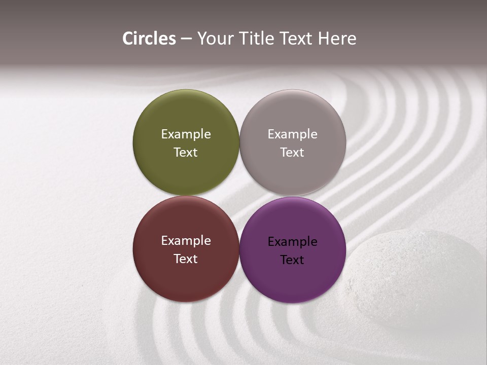 Peaceful Curve Japanese Garden PowerPoint Template