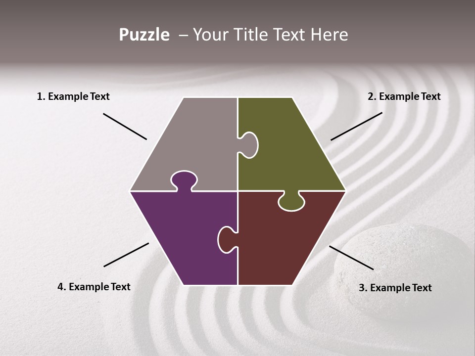 Peaceful Curve Japanese Garden PowerPoint Template