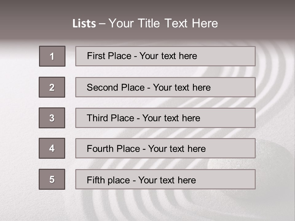 Peaceful Curve Japanese Garden PowerPoint Template