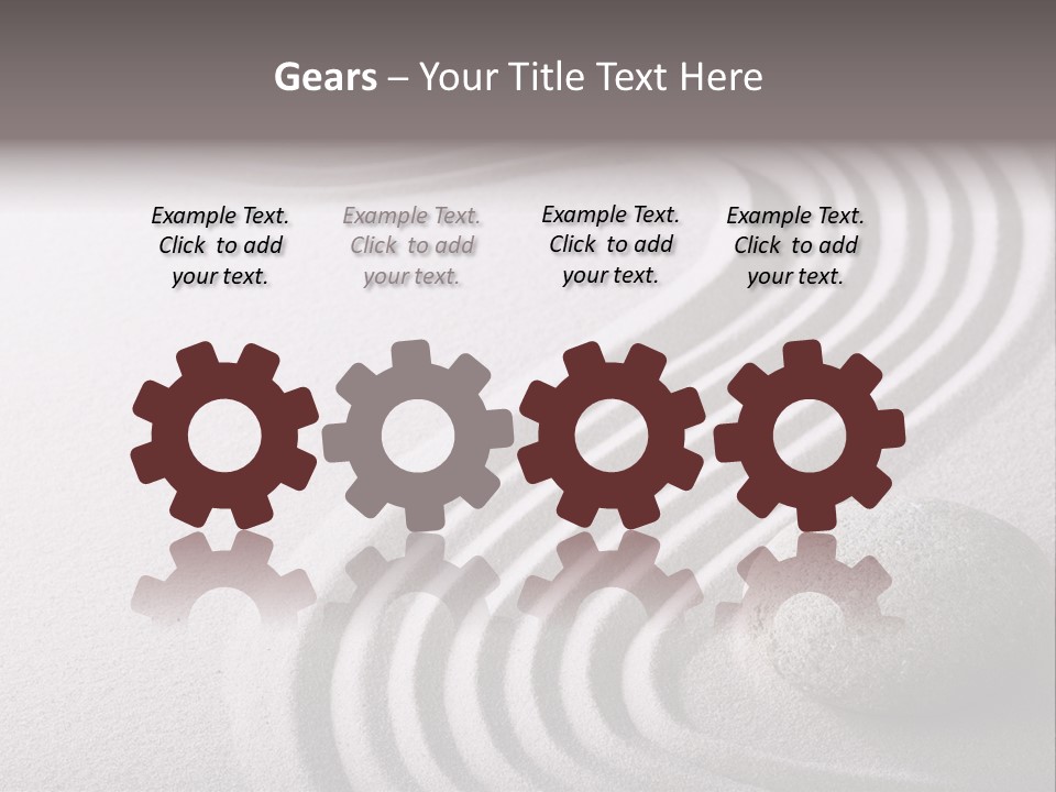 Peaceful Curve Japanese Garden PowerPoint Template