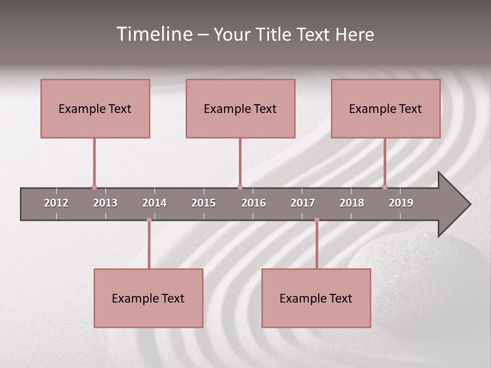 Peaceful Curve Japanese Garden PowerPoint Template