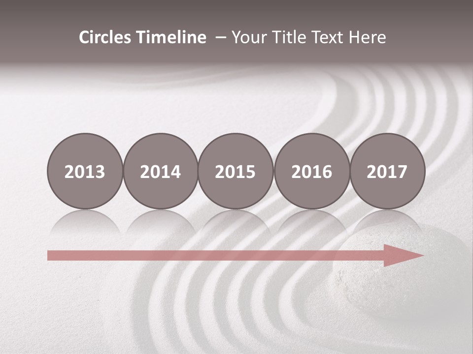 Peaceful Curve Japanese Garden PowerPoint Template