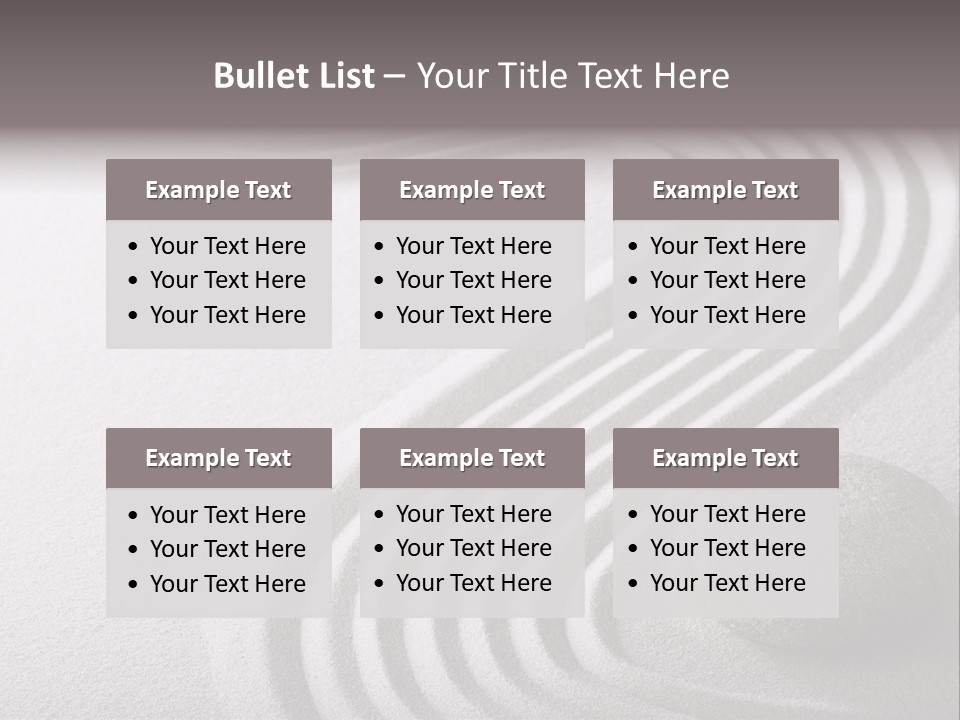 Peaceful Curve Japanese Garden PowerPoint Template