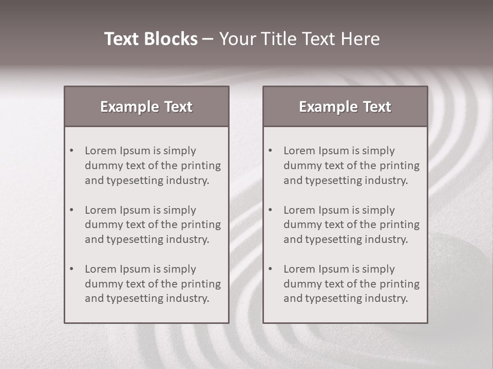 Peaceful Curve Japanese Garden PowerPoint Template