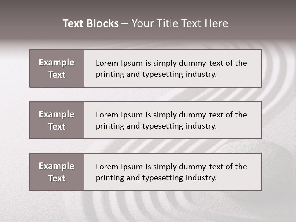 Peaceful Curve Japanese Garden PowerPoint Template