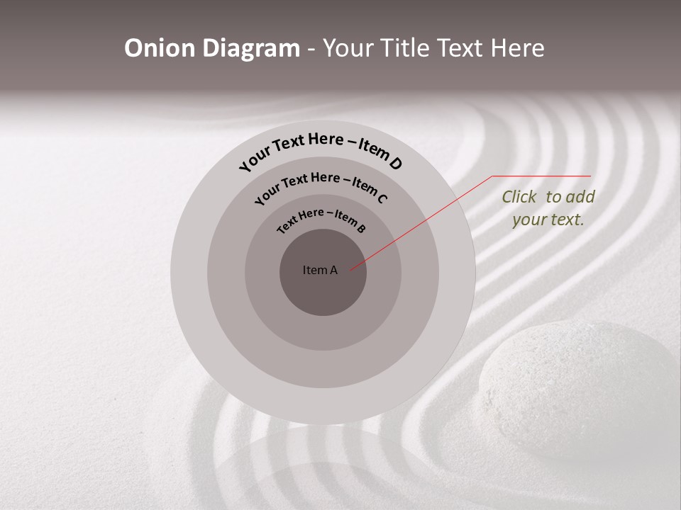 Peaceful Curve Japanese Garden PowerPoint Template