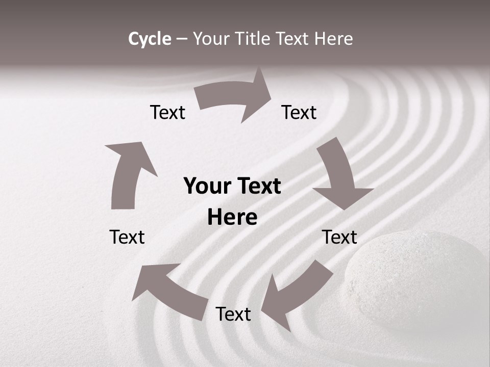 Peaceful Curve Japanese Garden PowerPoint Template