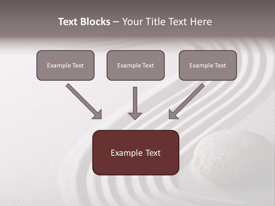 Peaceful Curve Japanese Garden PowerPoint Template
