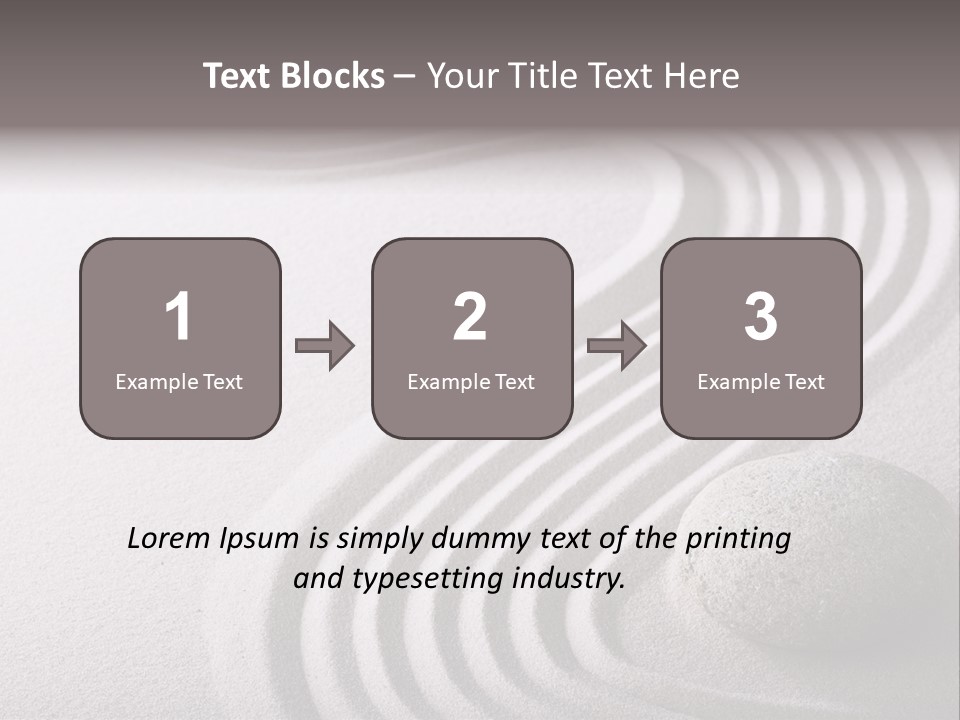 Peaceful Curve Japanese Garden PowerPoint Template