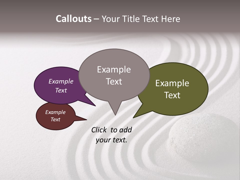 Peaceful Curve Japanese Garden PowerPoint Template