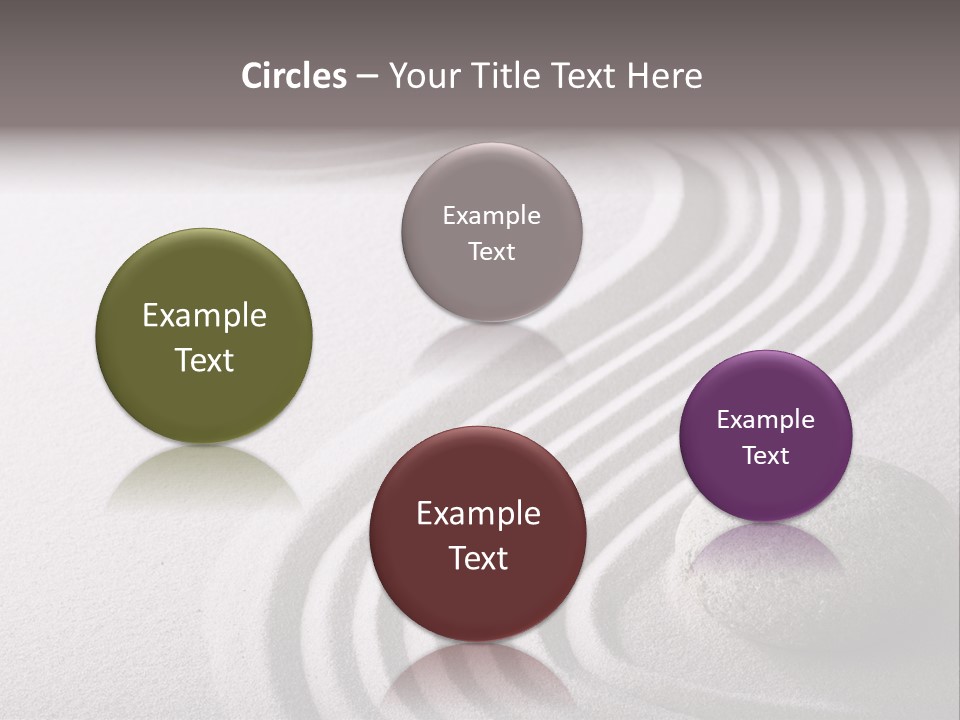 Peaceful Curve Japanese Garden PowerPoint Template