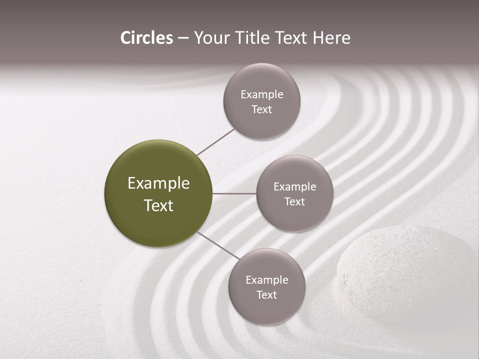 Peaceful Curve Japanese Garden PowerPoint Template