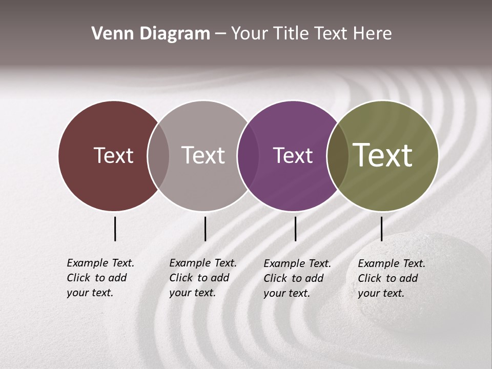 Peaceful Curve Japanese Garden PowerPoint Template