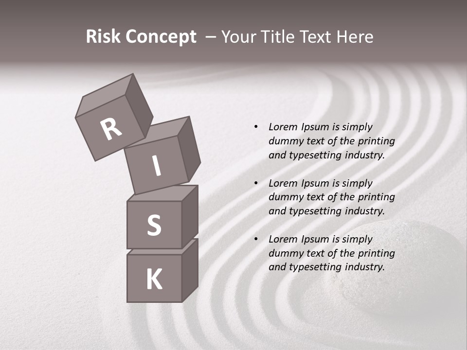 Peaceful Curve Japanese Garden PowerPoint Template