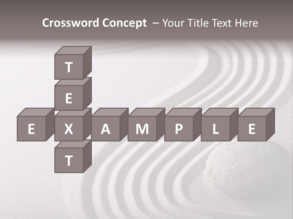 Peaceful Curve Japanese Garden PowerPoint Template