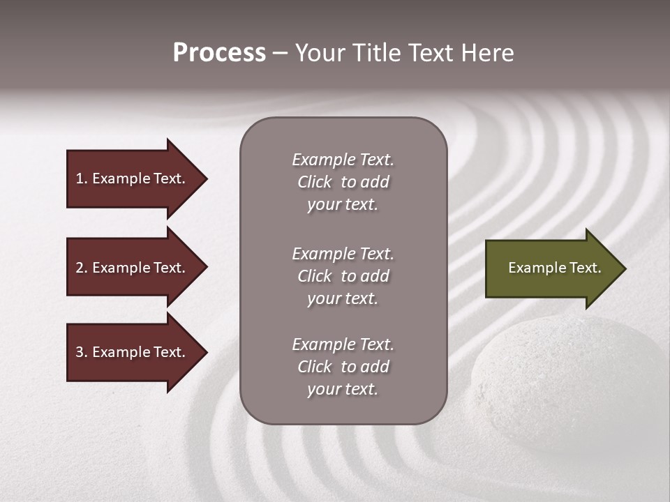 Peaceful Curve Japanese Garden PowerPoint Template
