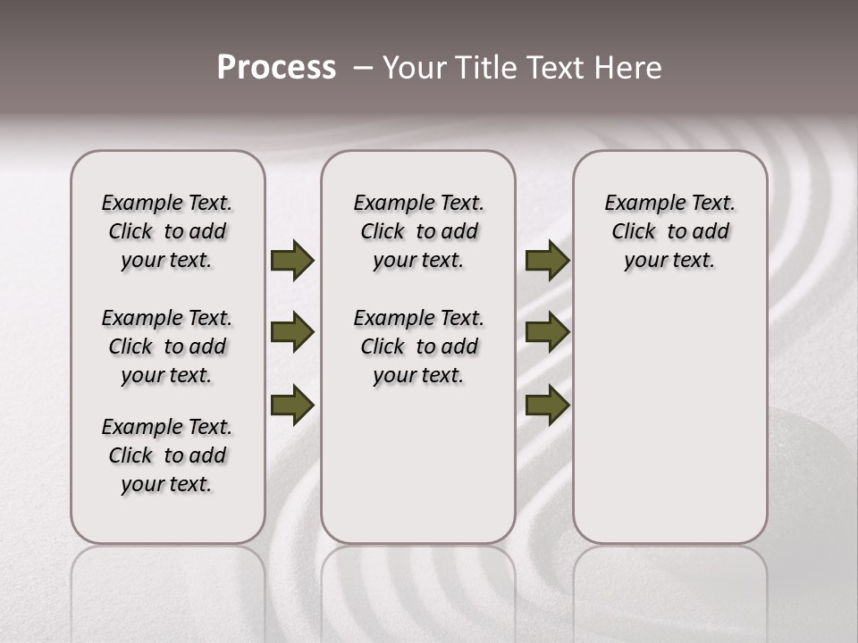 Peaceful Curve Japanese Garden PowerPoint Template