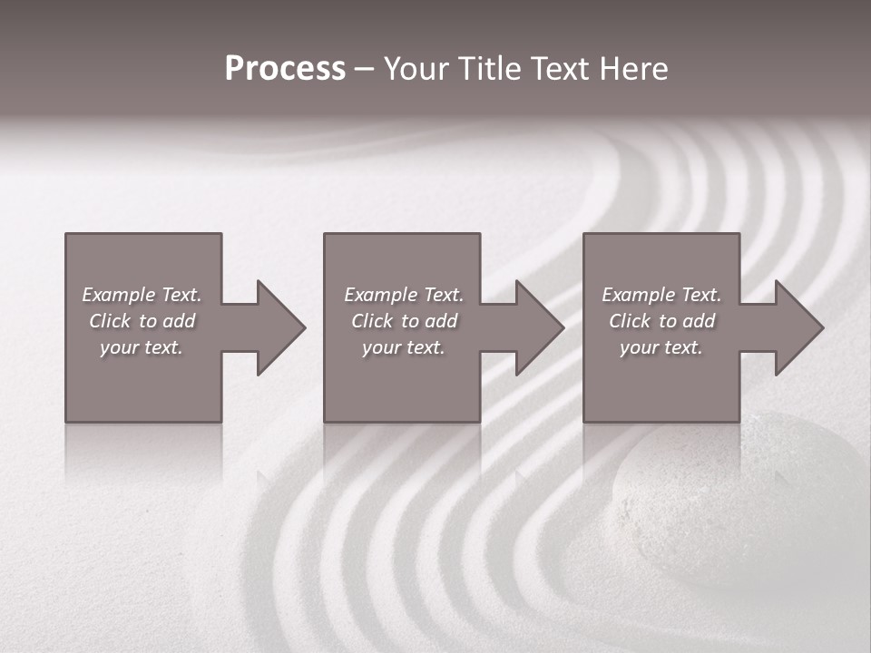 Peaceful Curve Japanese Garden PowerPoint Template