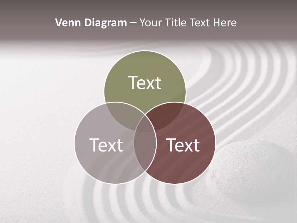 Peaceful Curve Japanese Garden PowerPoint Template