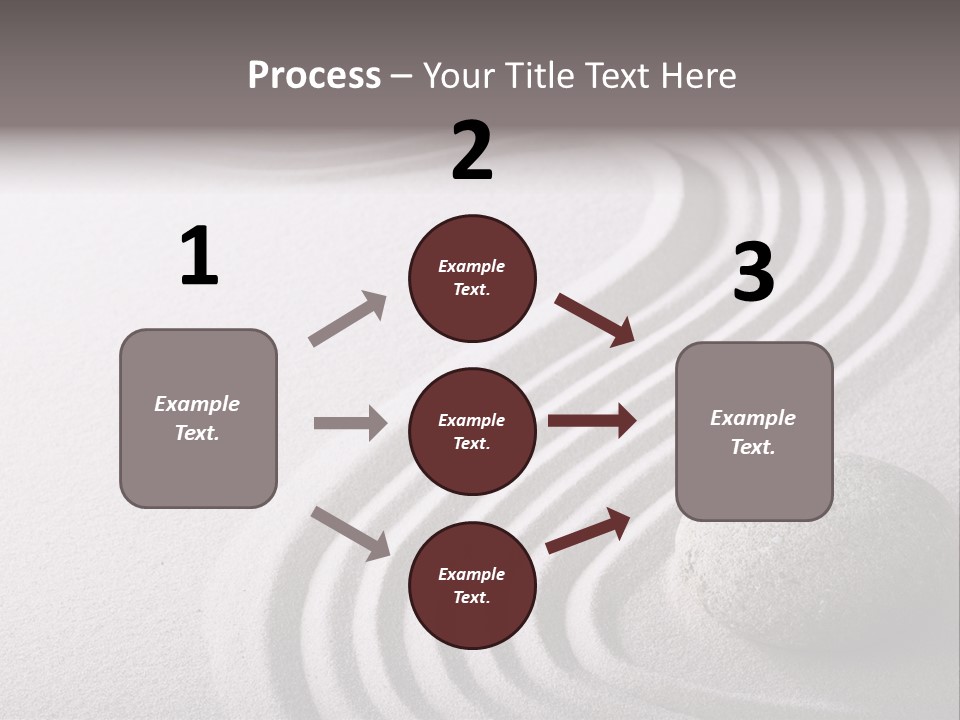 Peaceful Curve Japanese Garden PowerPoint Template