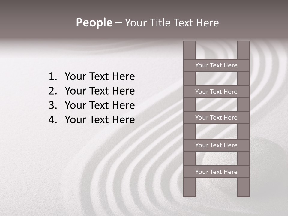 Peaceful Curve Japanese Garden PowerPoint Template