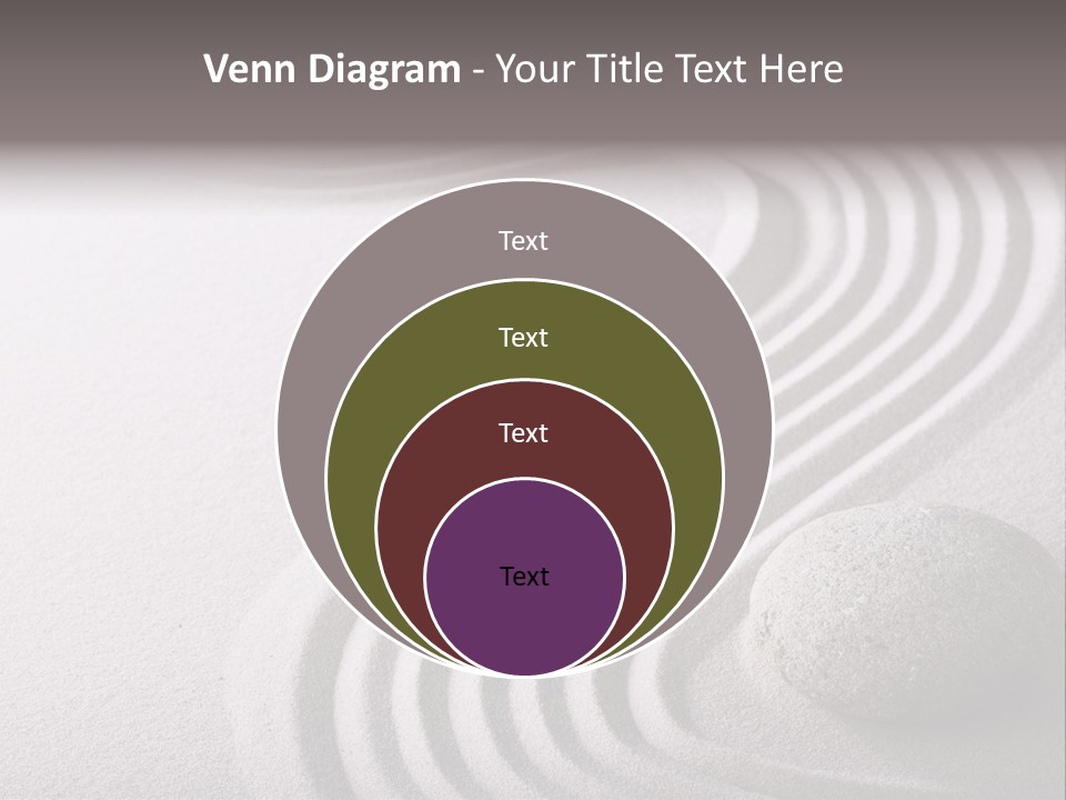 Peaceful Curve Japanese Garden PowerPoint Template