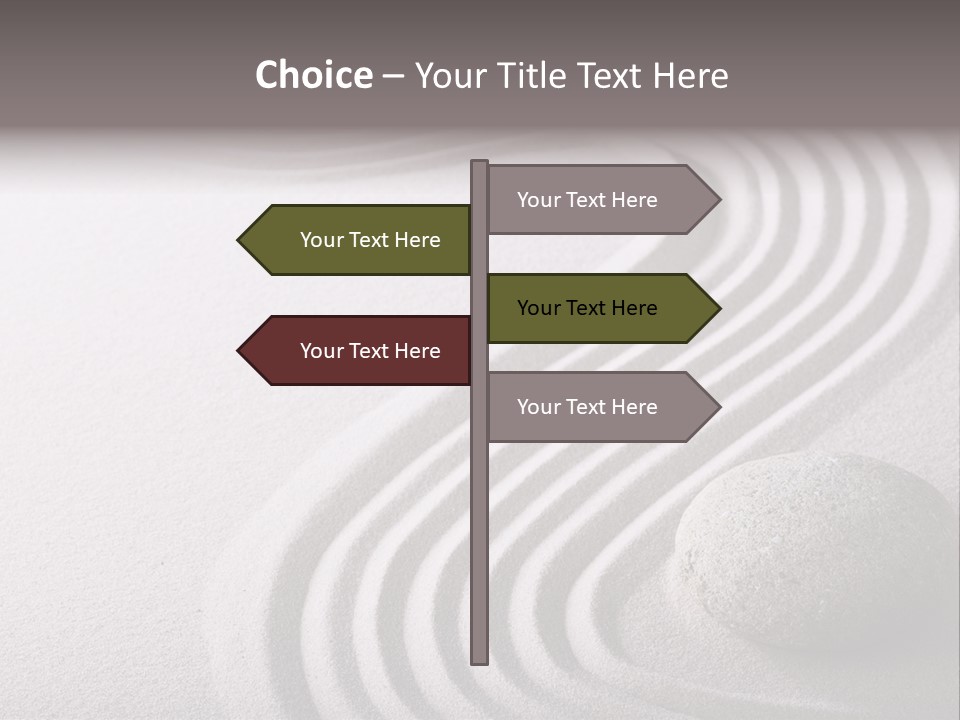 Peaceful Curve Japanese Garden PowerPoint Template