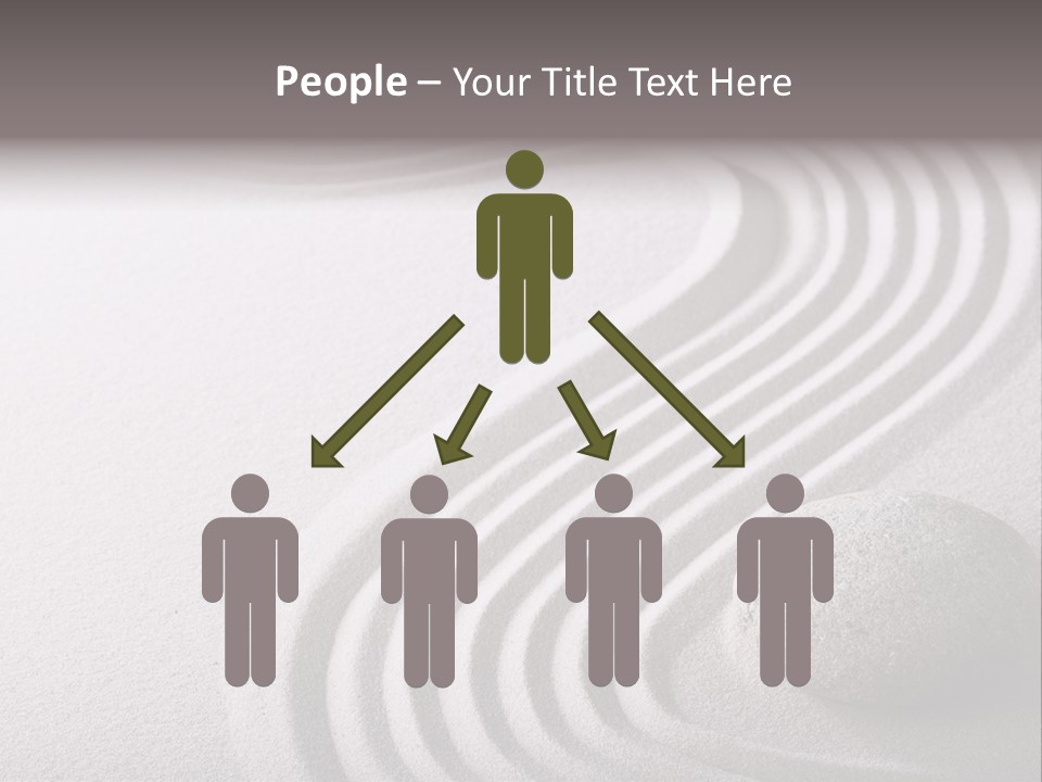 Peaceful Curve Japanese Garden PowerPoint Template