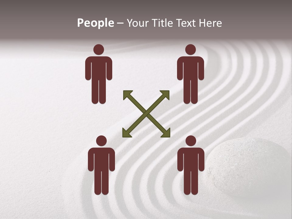 Peaceful Curve Japanese Garden PowerPoint Template